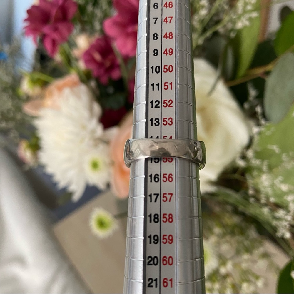 Vintage 925 Sterling Silver Blue Fire Opal Ring - Picture 11 of 12